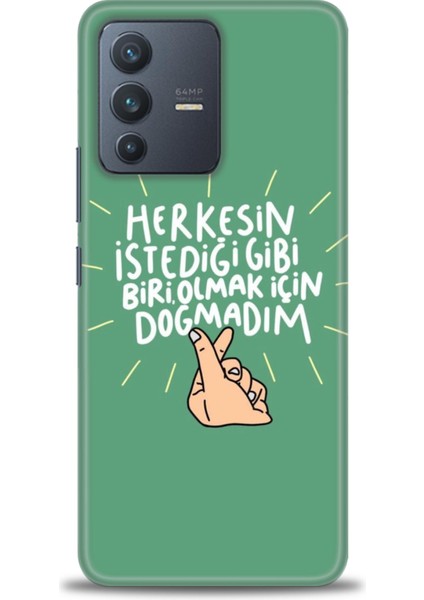 Vivo V23 5g İle Uyumlu Hd Baskılı Silikon Kılıf - 1079