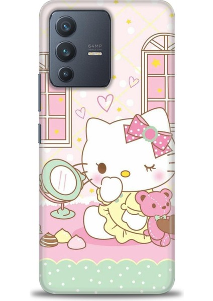 Vivo V23 5g İle Uyumlu Hd Baskılı Silikon Kılıf - 442