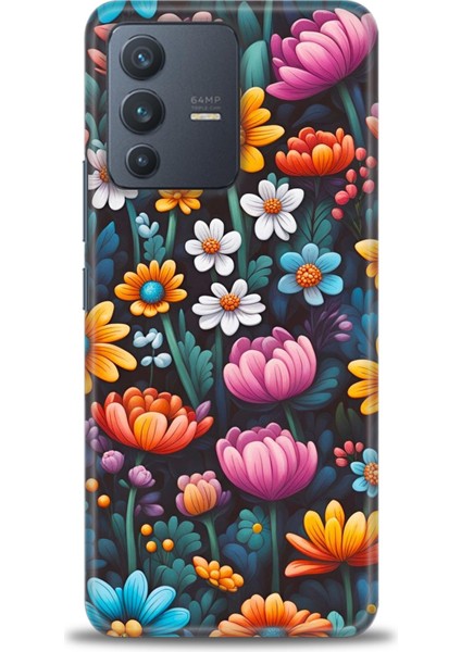 Vivo V23 5g İle Uyumlu Hd Baskılı Silikon Kılıf - 533
