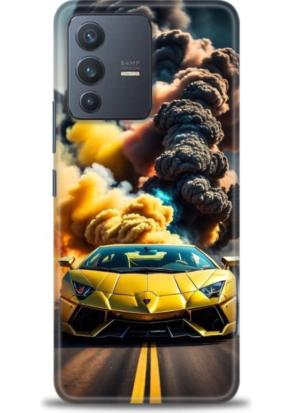 Vivo V23 5g İle Uyumlu Hd Baskılı Silikon Kılıf - 853