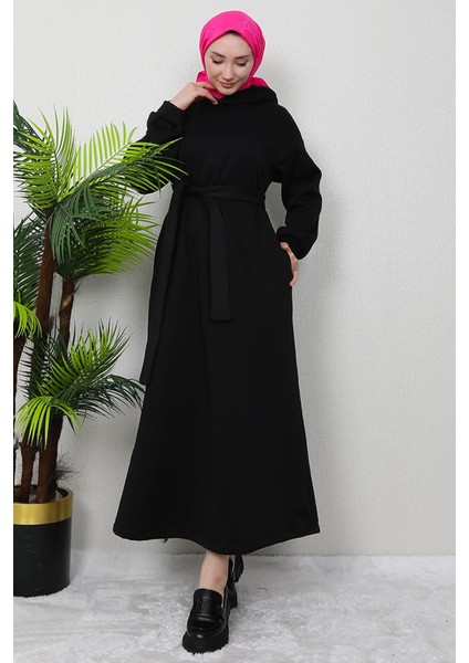 Şardonlu Cepli Elbise Siyah fırsatları