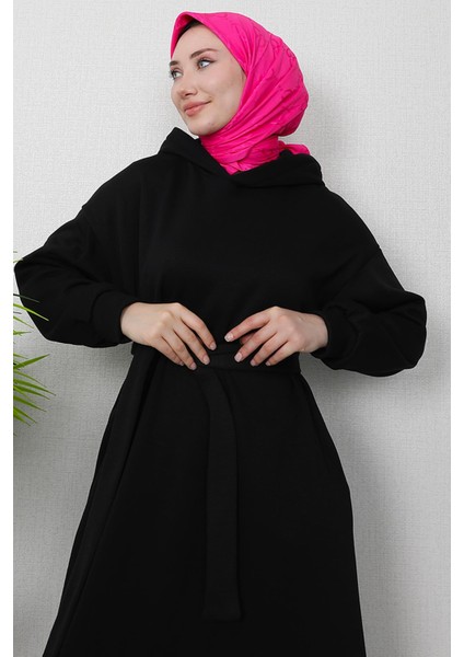 Şardonlu Cepli Elbise Siyah indirimleri