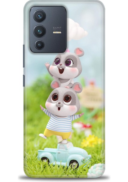 Vivo V23 5g İle Uyumlu Hd Baskılı Silikon Kılıf - 590
