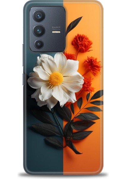 Vivo V23 5g İle Uyumlu Hd Baskılı Silikon Kılıf - 971