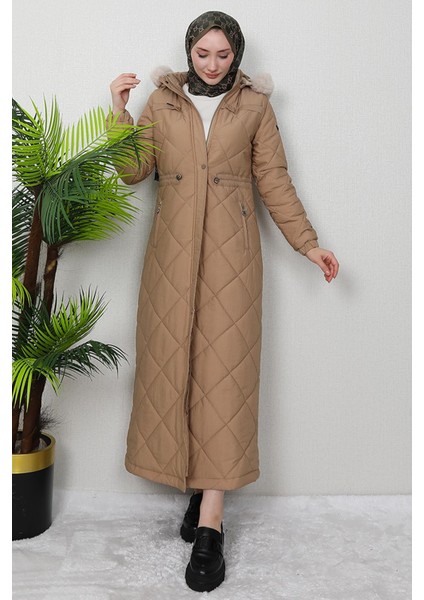 Aysema Kürklü Şişme Mont Sütlükahve fiyatları