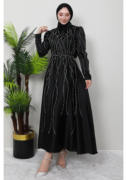 Şeyma Saten Abiye Soft Yeşil fırsatları