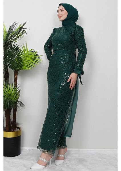 Berfu Tesettür Elbise Lacivert modelleri