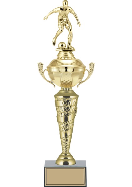 Kişiye Özel Futbol Figürlü Kupa-Okul Kupası-Ödül Kupası-Turnuva Kupası 44 cm