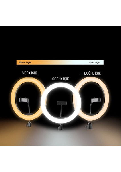 MJ20 Rgb Ring Light 20CM LED Video Işığı (Ayak Dahil)