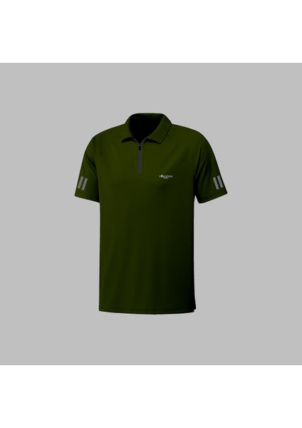Erkek Haki Vision Pro Kumaş Yürüyüş Için Konforlu Tişört S-3xl