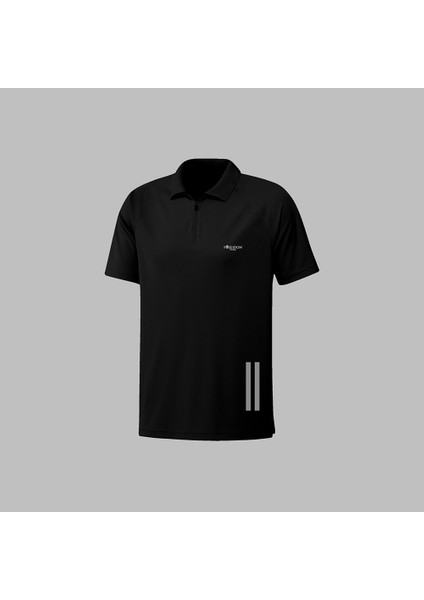 Büyük Beden Erkek Siyah Yeni Vision Kumaş Düz Kısa Kol Konforlu Tişört 4XL-10XL