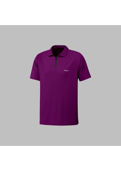 Oversize Erkek Mor Yeni Vision Pro Kumaş T-Shirt 4XL-10XL