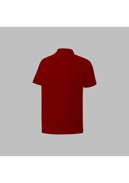 Büyük Beden Erkek Bordo Vision Pro Kumaş Yürüyüş Için Konforlu Tişört 4XL-10XL