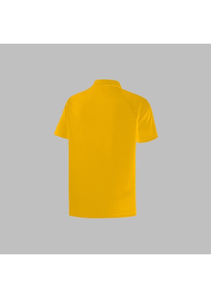 Erkek Sarı Vision Kumaş Kısa Kol Tişört S-3xl
