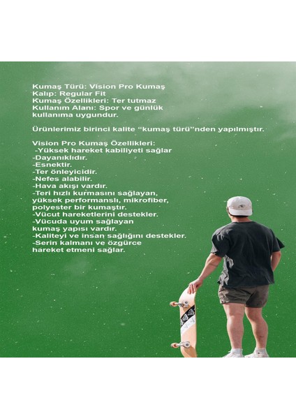 Erkek Sarı Vision Kumaş Kısa Kol Tişört S-3xl