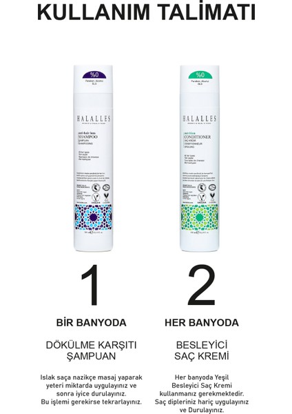 Saç Dökülmesine Karşı Şampuan Işlemli Normal Yapılı Saçlar - Sülfatsız & Vegan Formül 2 x 300 ml