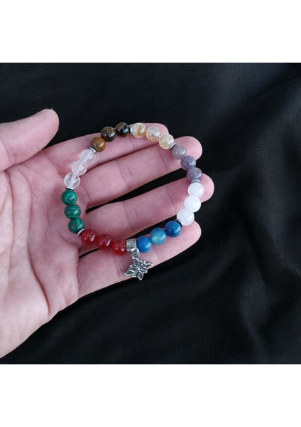 Aslan Burcu Bilekliği Doğal Taş Bileklik (Kaplan Gözü, Akik, Pembe Kuvars, Ametist, Sitrin, Kristal Kuvars, Malahit) modelleri