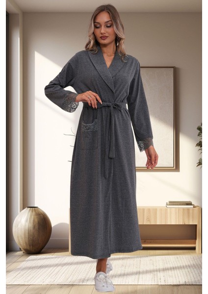 Mecit 1543 Füme Büyük Beden Kadın Sabahlık modelleri