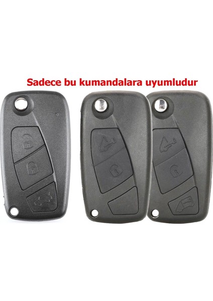 Linea Fiorino Nemo Bipper Uyumlu Silikon Anahtar Kumanda Kılıfı Oto Anahtarlık Siyah