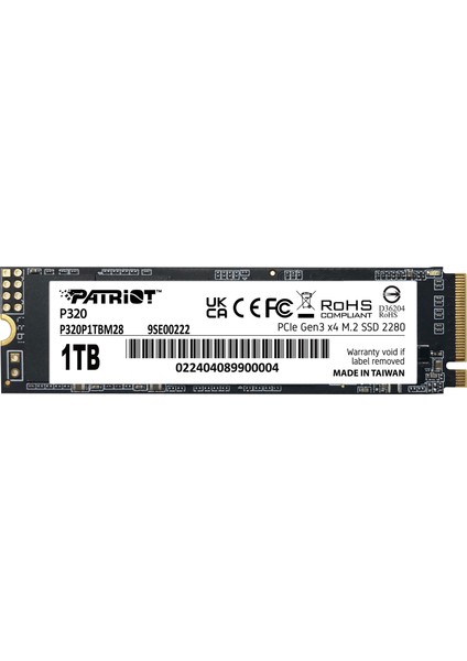 P320 1TB 3000/2200MB/s NVMe M.2 SSD Disk (P320P1TBM28)