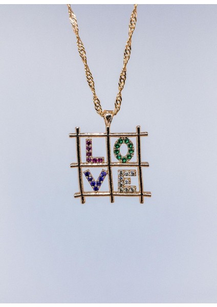 Love Yazılı Kolye