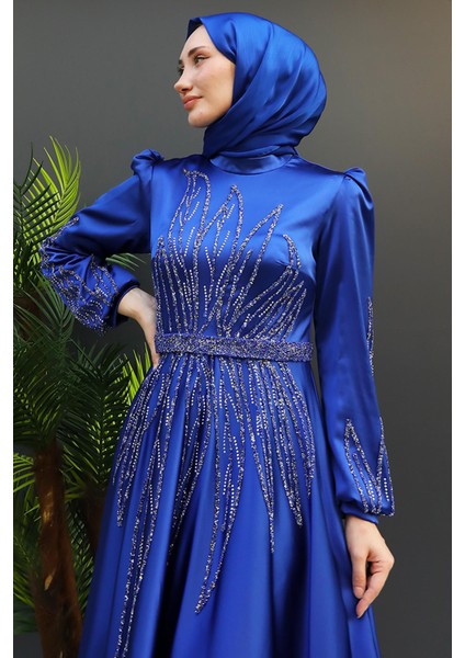 Alina Tesettür Abiye Koyu Gri indirimleri