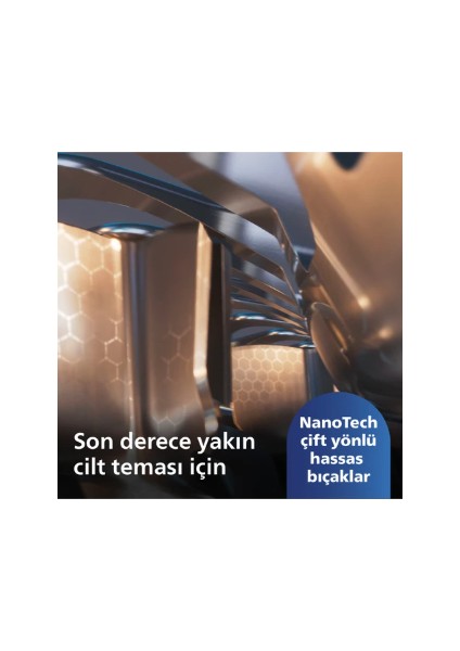 SIfır Traş-Burun Vucüt Erkek Bakım Seti- Premium Kablosuz, 7 yıl motor ve pil ömrü SP9872/22 9000 Serisi Islak Kuru Tıraş Makinesi+One Blade Hafif Pratik Traş