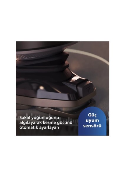 SIfır Traş-Burun Vucüt Erkek Bakım Seti- Premium Kablosuz, 7 yıl motor ve pil ömrü SP9872/22 9000 Serisi Islak Kuru Tıraş Makinesi+One Blade Hafif Pratik Traş