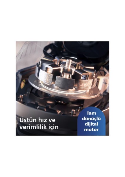 SIfır Traş-Burun Vucüt Erkek Bakım Seti- Premium Kablosuz, 7 yıl motor ve pil ömrü SP9872/22 9000 Serisi Islak Kuru Tıraş Makinesi+One Blade Hafif Pratik Traş