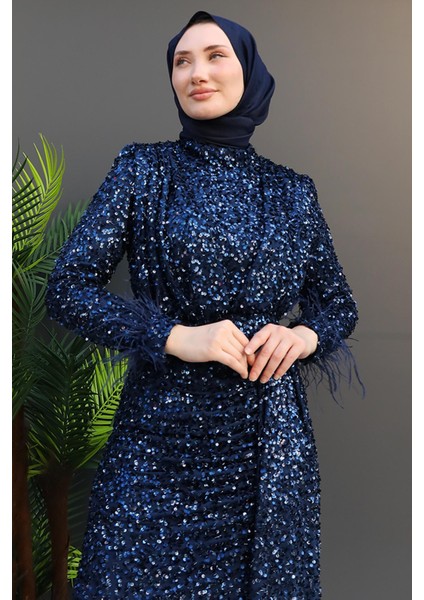 Eslim Tesettür Abiye Lacivert indirimleri