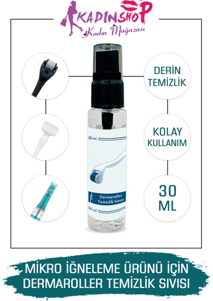 Dermaroller Temizlik Sıvısı Dermapen Dermastamp Dezenfekte Spreyi 30 ml