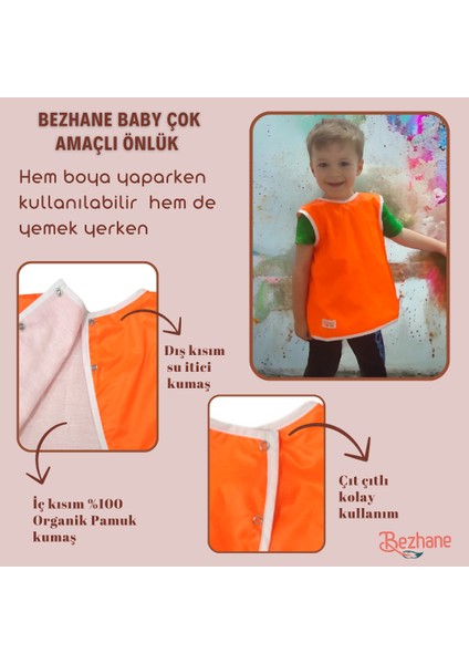 Çift Katlı Çok Amaçlı Önlük Turuncu fiyatları