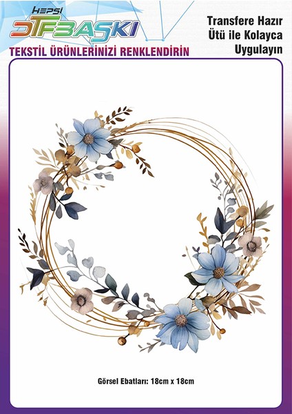 Ütü ile Yapışan Supla Tekstil Transfer Dtf Baskı