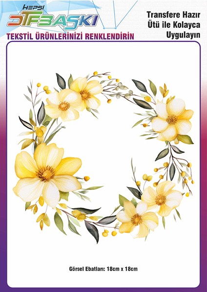 Ütü ile Yapışan Supla Tekstil Transfer Dtf Baskı