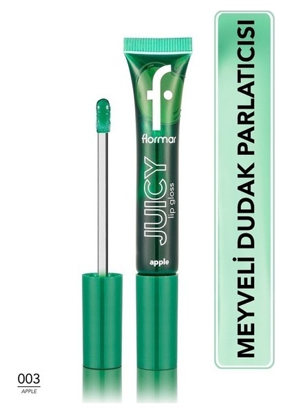 Meyve Aromalı Dudak Parlatıcısı (Elma) - Juicy Lip Gloss - 003 Apple