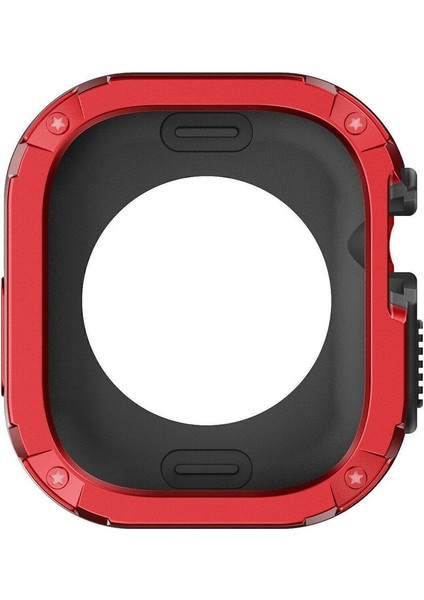 Apple Watch Series 9/8/7/6/5/4/se 44/45 mm Modelleri Zırhlı 360 Tam Koruma Ekran ve Kasa Koruyucu