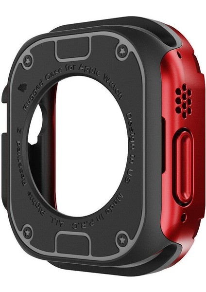 Apple Watch Series 9/8/7/6/5/4/se 44/45 mm Modelleri Zırhlı 360 Tam Koruma Ekran ve Kasa Koruyucu