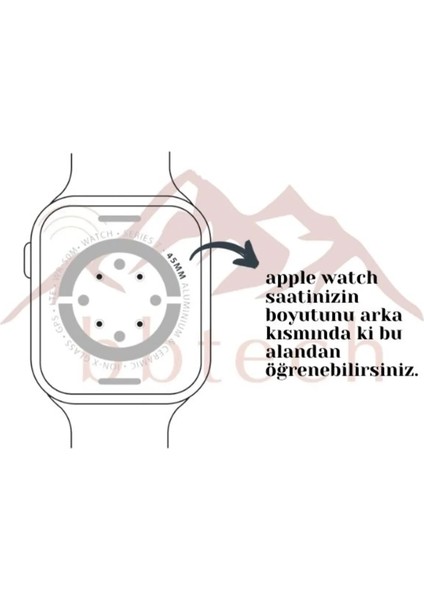 Apple Watch Series 9/8/7/6/5/4/se 44/45 mm Modelleri Zırhlı 360 Tam Koruma Ekran ve Kasa Koruyucu