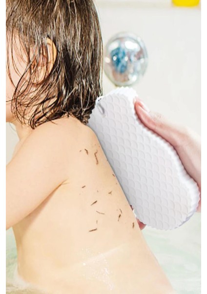 3D Sihirli Banyo Ölü Deri Sökücü Vücut Duş Süngeri Yoğun Peeling Fırçası ve Masaj Süngeri Lif modelleri