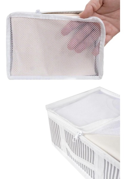 Çizgili Bavul Organizer Valiz Düzenleyici 6 Parça Çamaşır Düzenleyici Organizer Hurç modelleri