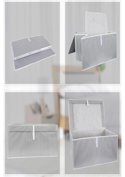 1 Adet Kapaklı Kutu Hurç Mega Plus Boy 70 x 40 x 30 x Yastık ve Yorgan Hurcu Baza Altı Kazak Hurcu modelleri