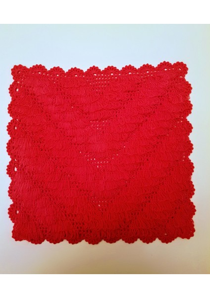 Banyo Lifi Yün El Örmesi Ceyizlik Kare 1 Adet - Düz Desenli modelleri