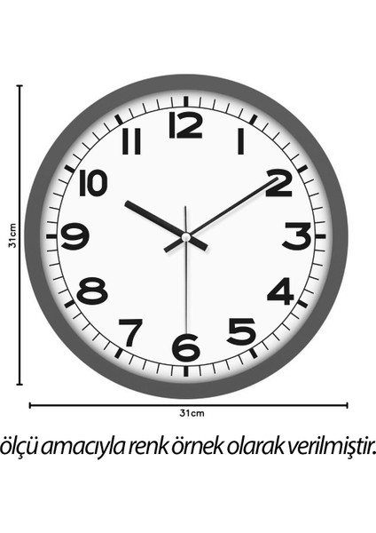 Duvar Saati Klasik 31 cm Lila 721024