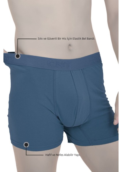 Erkek Boxer Likralı 6'lı Premium Paket fiyatları