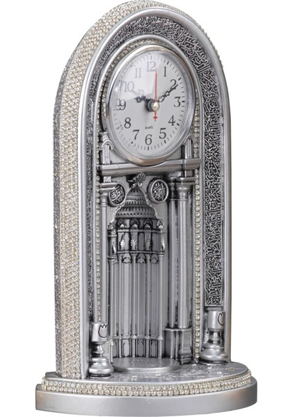 Saatli Mihrap Boytu (Büyük Boy | Gümüş)