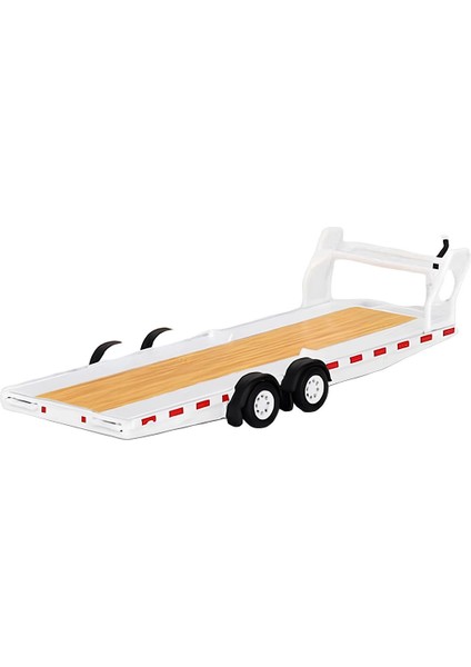 Mini Gt 1/64 Car Hauler Trailer White Koleksyionluk Metal Model Araba
