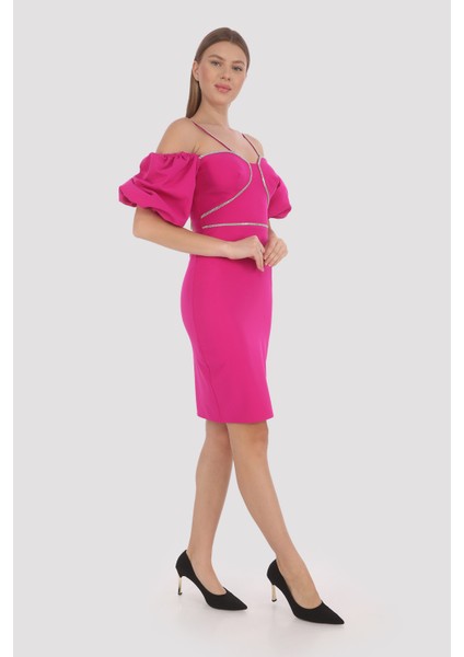 Şerit Aksesuar Özellikli ve Ince Askılı Mini Elbise fiyatları