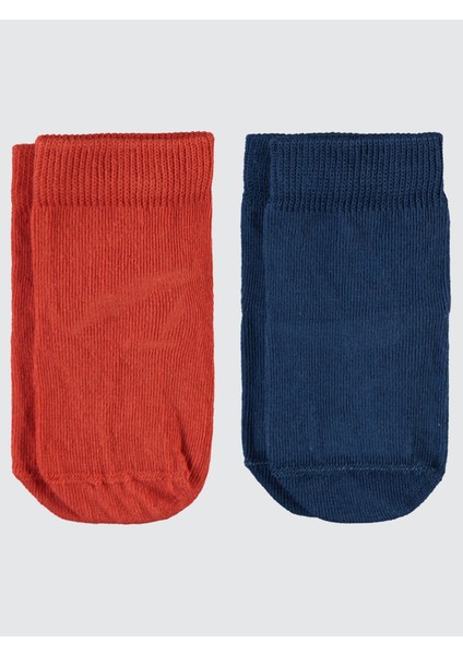Erkek Bebek Kaydırmaz 2'li Çorap Lacivert fiyatları