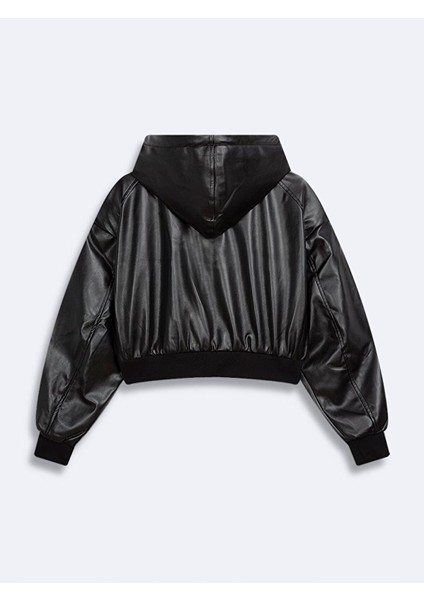 Oversıze Kapüşonlu Siyah Ceket fiyatları