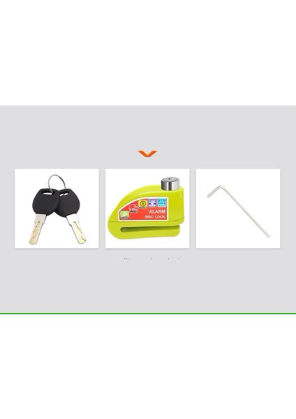 Locks Motosiklet Scooter Teker Disk Freni Alarmlı Kilit Alüminyum Alaşımlı Hatırlatıcı Ipli